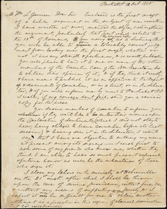Letter from Charles Simmons, Pawtucket, [Rhode Island], to William Lloyd Garrison, 1838 Oct[ober] 12