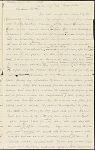 Letter, [Boston, Massachusetts], [1840]