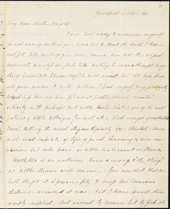 Letter from Theodore Parker, Greenfield, [Maine], to John Sullivan Dwight, 1837 Feb[ruary] 15