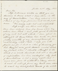 Letter from John Sullivan Dwight, Groton, [Massachusetts], 1837 May 31