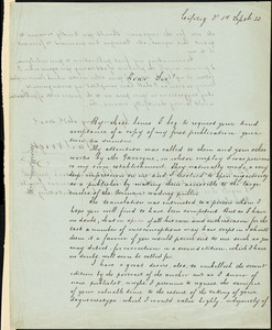 Letter from Karl Voigt, [Leipzig, Germany], to Theodore Parker, 1853 Sept[ember] 14