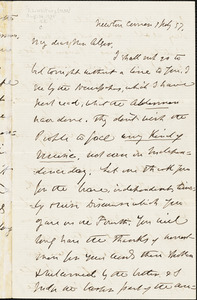 Letter from Lydia Dodge Cabot Parker, Newton Center, [Massachusetts], to William Rounseville Alger, 1857 July 1 and 1862 June 9
