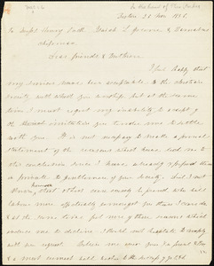 Letter from Theodore Parker, Boston, [Massachusetts], 1836 Nov[ember] 25