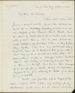 Letter from Theodore Parker, West Roxbury, [Massachusetts], to Convers Francis, 1840 June 23