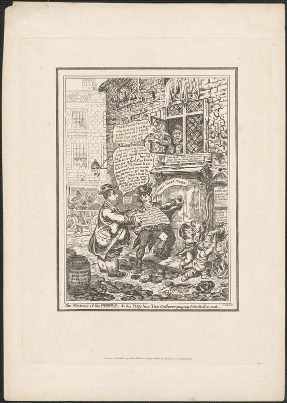 "The friend of the people" & his petty-new tax-gatherer paying John Bull a visit