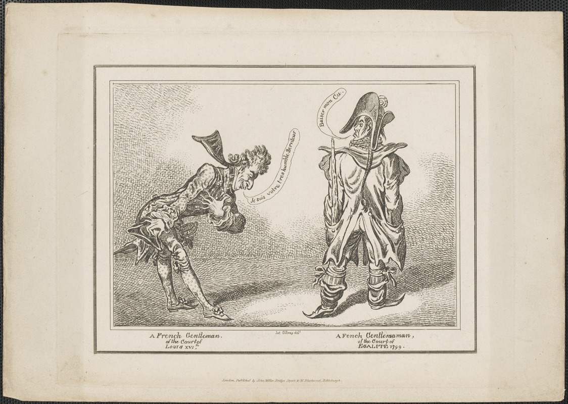 A French gentleman, of the court of Louis XVIth. A French gentleman, of the court of Égalité 1799