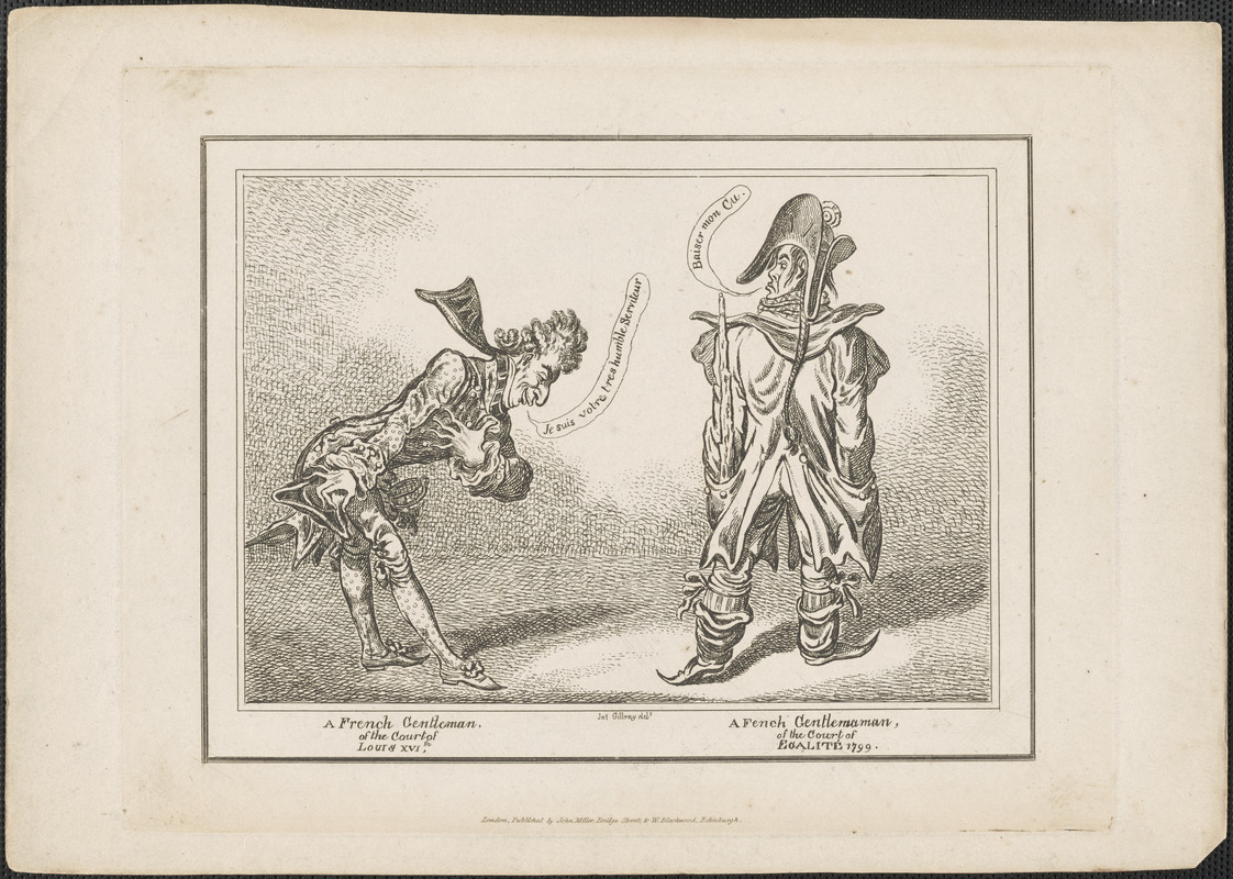 A French gentleman, of the court of Louis XVIth. A French gentleman, of the court of Égalité 1799