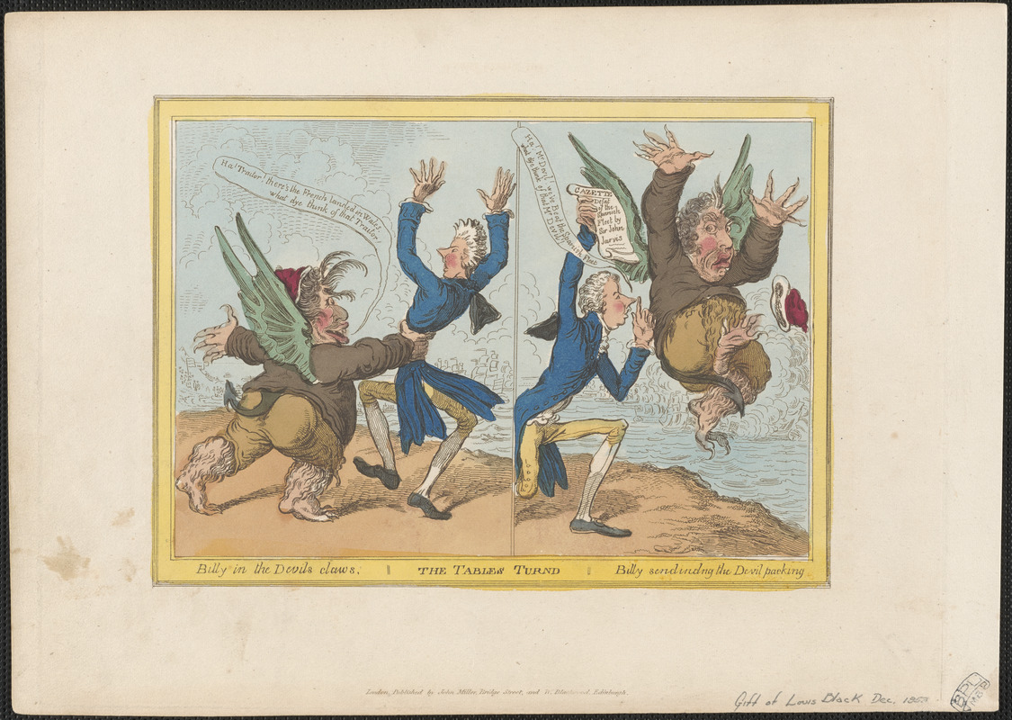 The tables turnd. Billy in the Devils claws. Billy sendindng the Devil packing