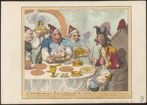 Dumourier dining in State at St. James's on the 15 May, 1793