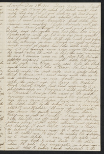 Letter to her mother [Isabel] from Alice, Lincoln, December 1872