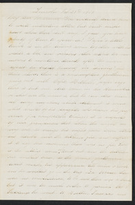 Letter to her mother [Isabel] from Alice, Lincoln, February-March 1873