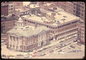 Old Sumner Tunnel administration building & the Boston Police Academy North Street, North End Boston from the Custom House Tower