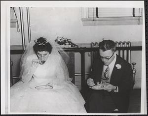 Mr. & Mrs. Francis Sweeney, Oct. 8, 1961 wedding day