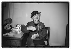 Mrs. Townsend, wife of Townsend old age plan