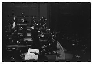 Orchestra performance, Boston Symphony Hall