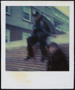 Boy and police officer