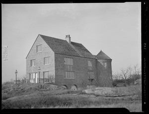 House of Galen J. Perret and wife in Rockport made of rejected paving stones (for Jack Frost sketch)