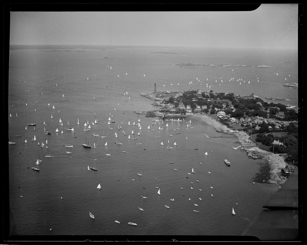 Marblehead Harbor from the air