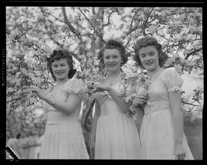 Three of the singers at the Apple Blossom Festival in Groton