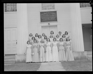 Singers at the Apple Blossom Festival, Groton, First Parish Meeting House