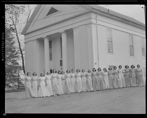 Singers at the Apple Blossom Festival, First Parish Meeting House, Groton