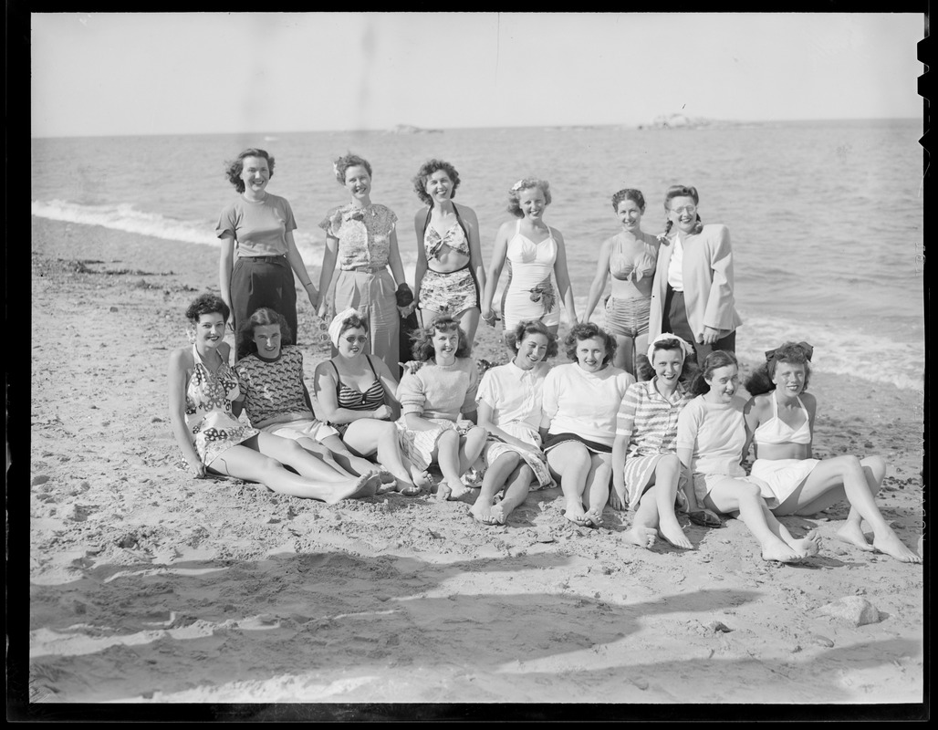 Girls on the beach - Revere Beach?