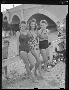 Three girls at the beach