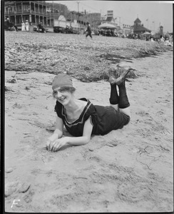 Bathing girls at Revere Beach