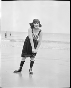 Bathing girls at Revere Beach
