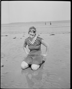 Bathing girls at Revere Beach