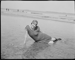 Bathing girls at Revere Beach