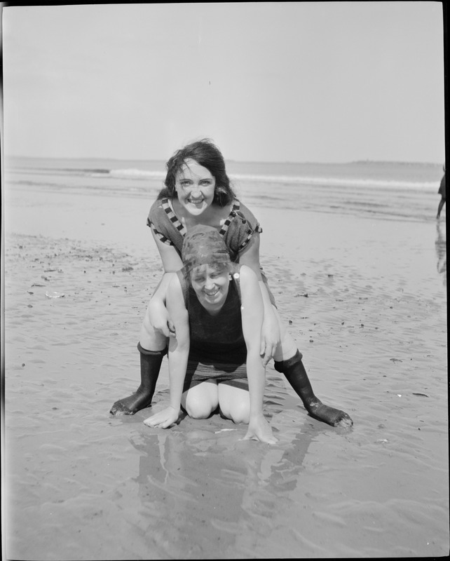 Bathing girls, Revere Beach - Digital Commonwealth