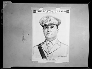 Boston Herald roto cover of Gen. MacArthur