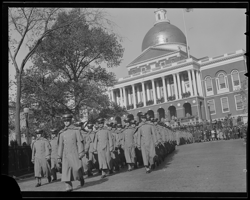 West Point cadets on parade, Boston - Digital Commonwealth