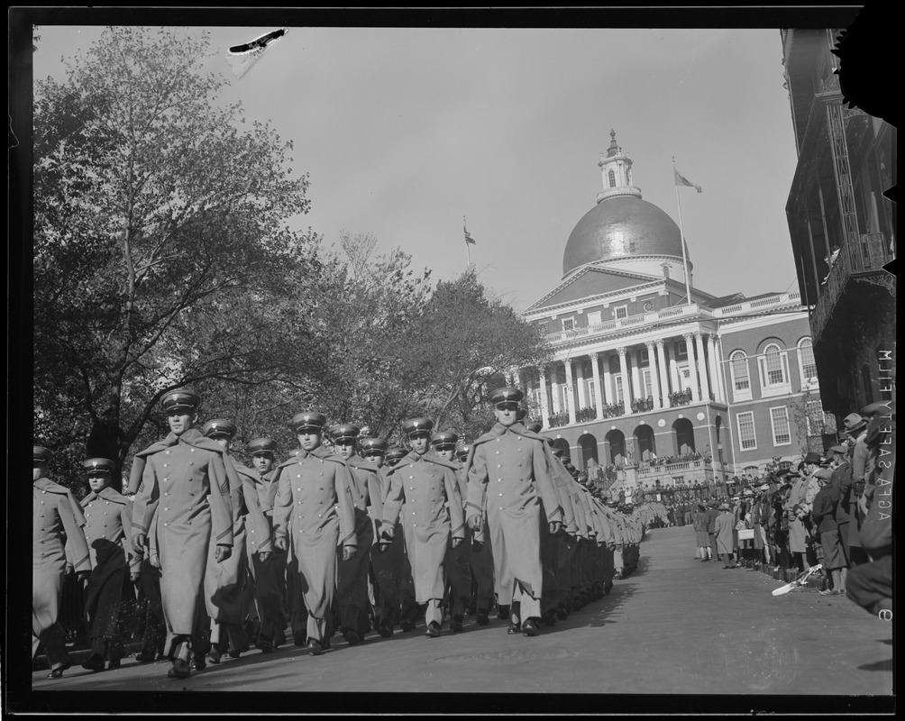 West Point cadets on parade, Boston - Digital Commonwealth