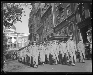 West Point cadets on parade, Boston
