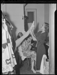People: Dancers in their dressing room