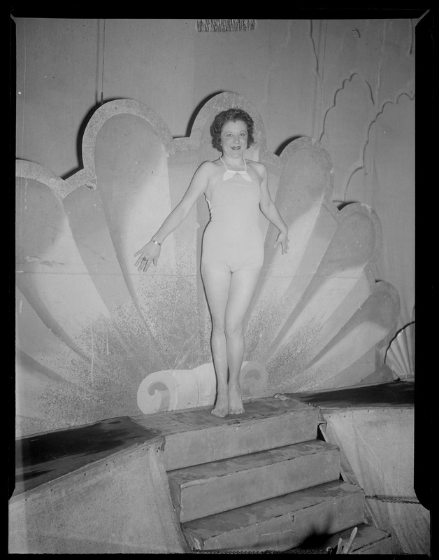 Woman backstage, possibly Old Howard