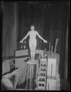 Woman backstage, possibly Old Howard