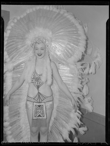 Showgirl in costume