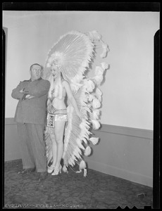 Showgirl in costume