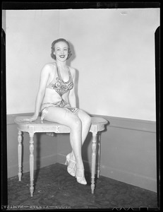 Showgirl in costume
