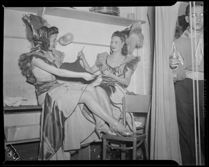 Show girls knitting