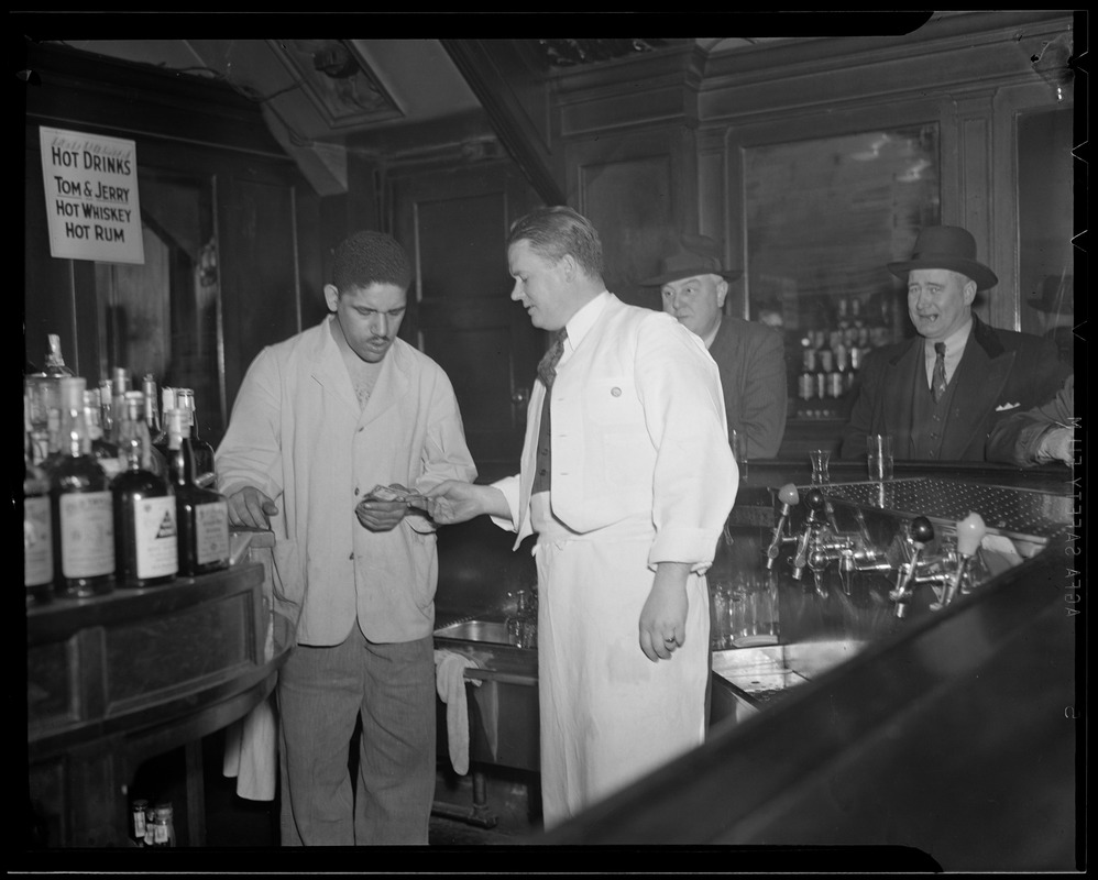 4 men in a bar