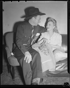 People: Sally Rand with her new sweetheart "Turk" Greenough