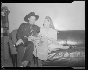 People: Sally Rand with her new sweetheart "Turk" Greenough