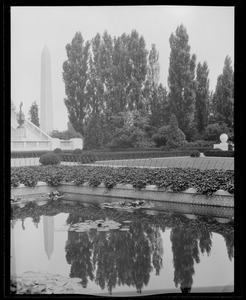 Washington monument in distance