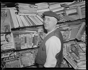 Man at newsstand