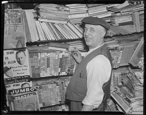 Man at newsstand