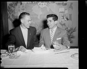 Unidentified men at table